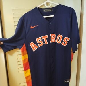 Nike Navy Jersey with Logo Patch